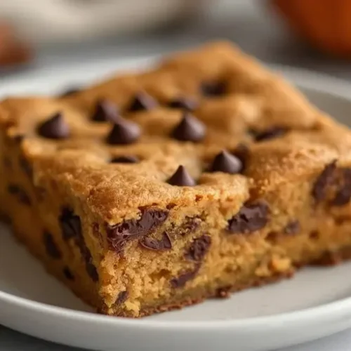 Pumpkin Chocolate Chip Snack Bars recipe