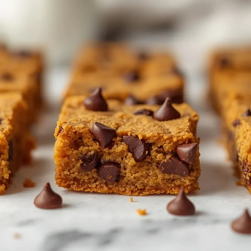 Fluffy Pumpkin Chocolate Chip Snack Bars with Moist Crumb Fluffy Pumpkin Chocolate Chip Snack Bars with Moist Crumb