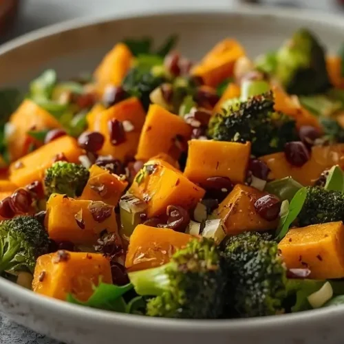 roasted butternut squash broccoli salad recipe
