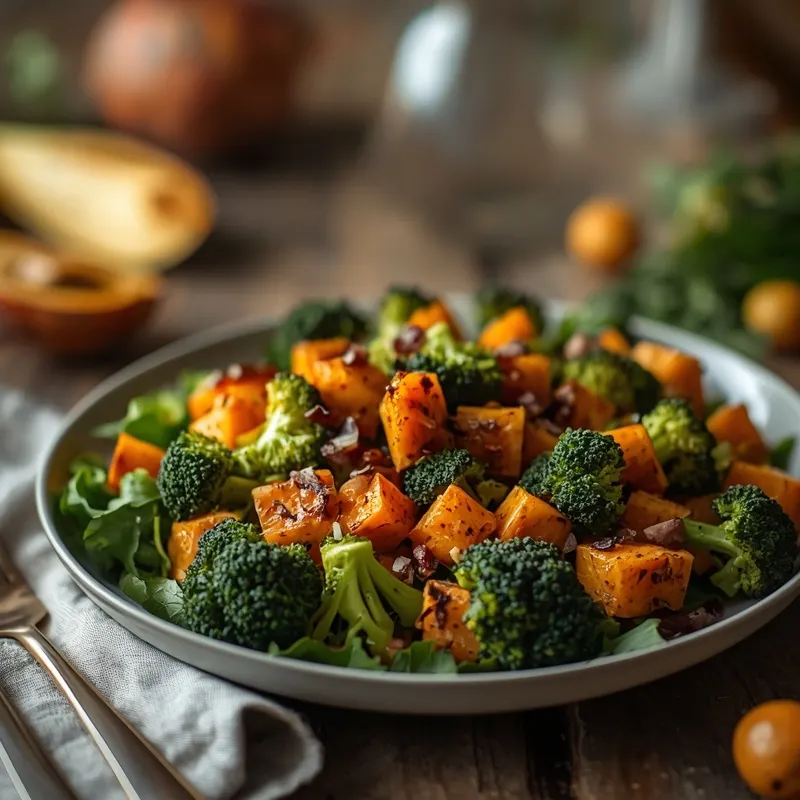 Golden Roasted Butternut Squash Broccoli Salad Golden Roasted Butternut Squash Broccoli Salad