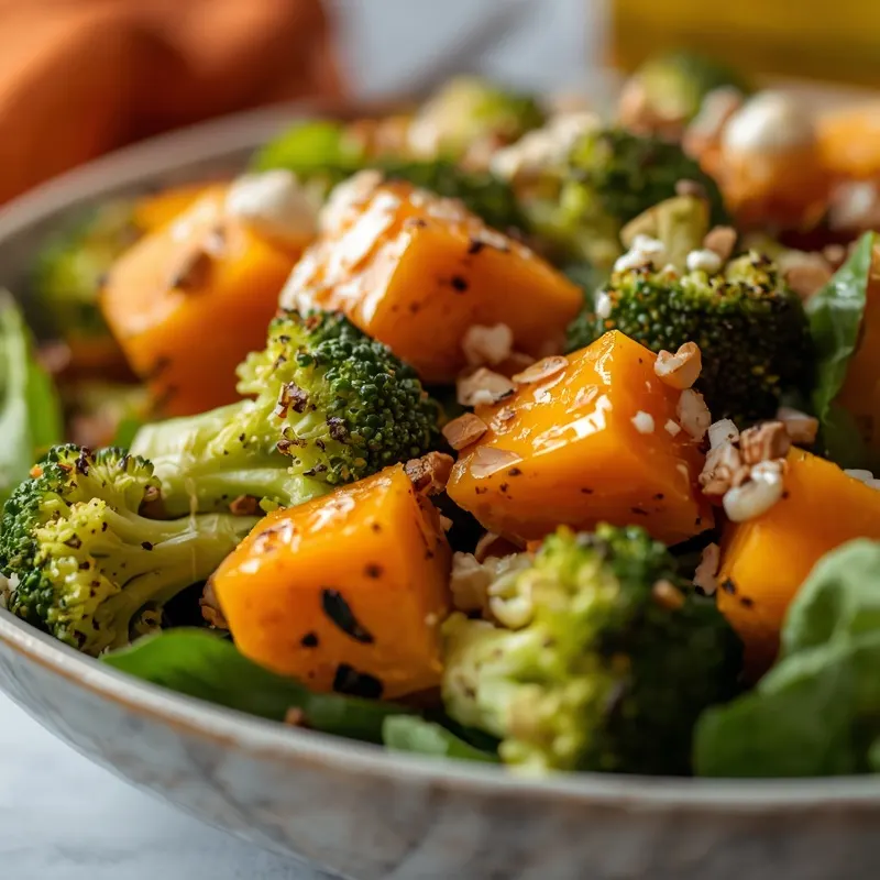 Golden Roasted Butternut Squash Broccoli Salad Golden Roasted Butternut Squash Broccoli Salad