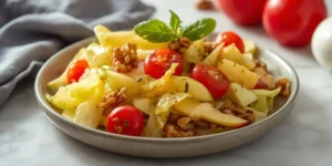 Crispy Roasted Cabbage Apple Crunch Salad