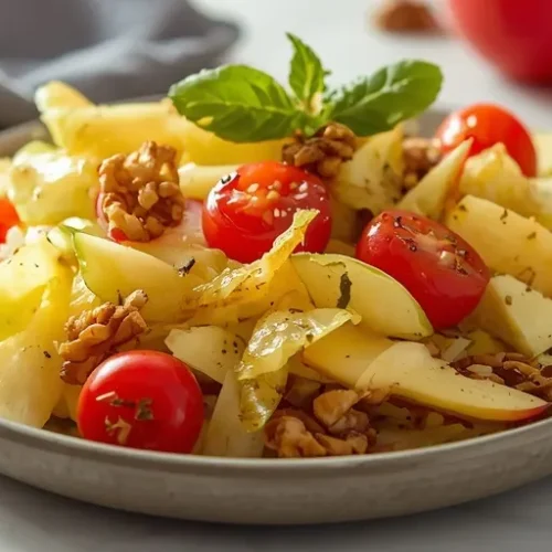 roasted cabbage apple crunch salad recipe
