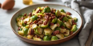 Crunchy Shaved Brussels Sprouts Maple Mustard Salad