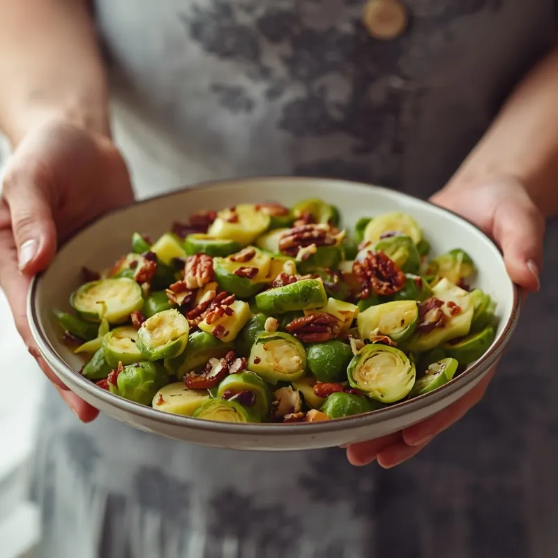 Crunchy Shaved Brussels Sprouts Maple Mustard Salad Crunchy Shaved Brussels Sprouts Maple Mustard Salad