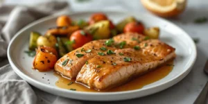 Juicy Sheet Pan Maple Mustard Salmon