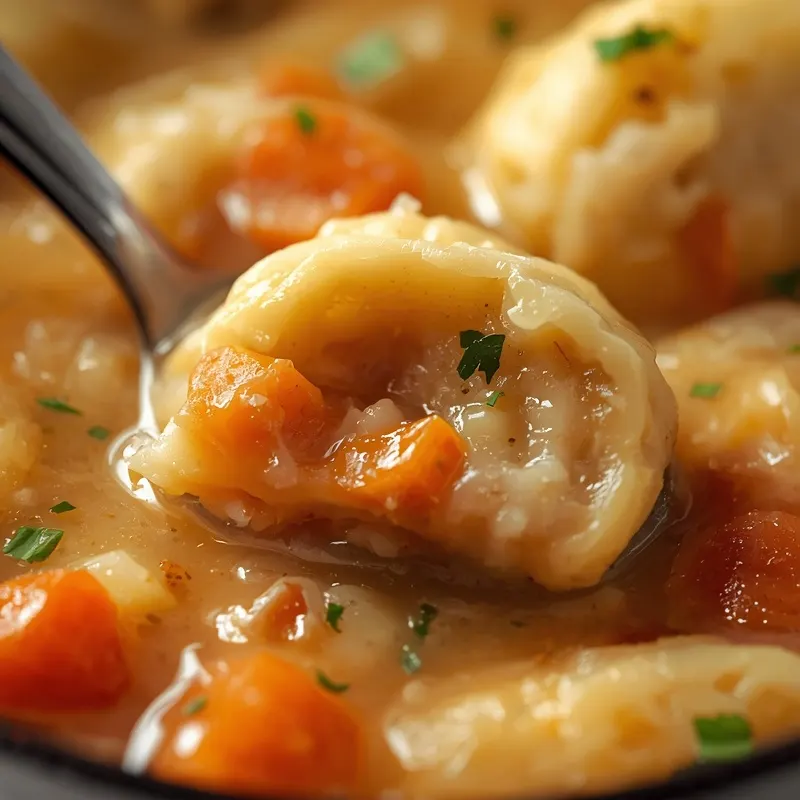 Creamy Vegan Cabbage Dumpling Soup