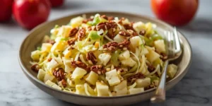 Fresh Apple Pecan Cabbage Slaw