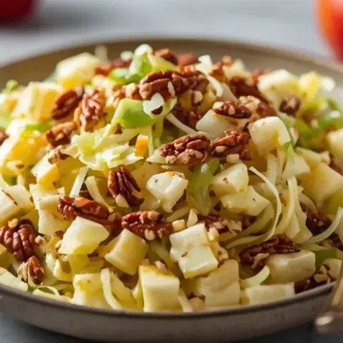 apple pecan cabbage slaw recipe