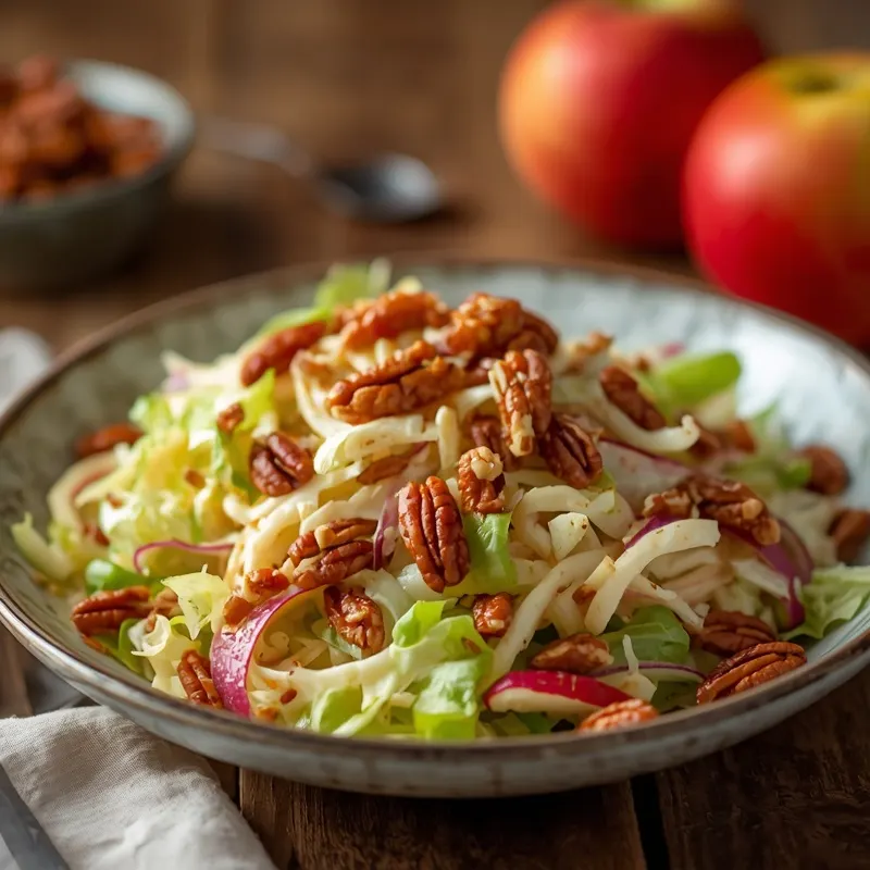 Fresh Apple Pecan Cabbage Slaw Fresh Apple Pecan Cabbage Slaw