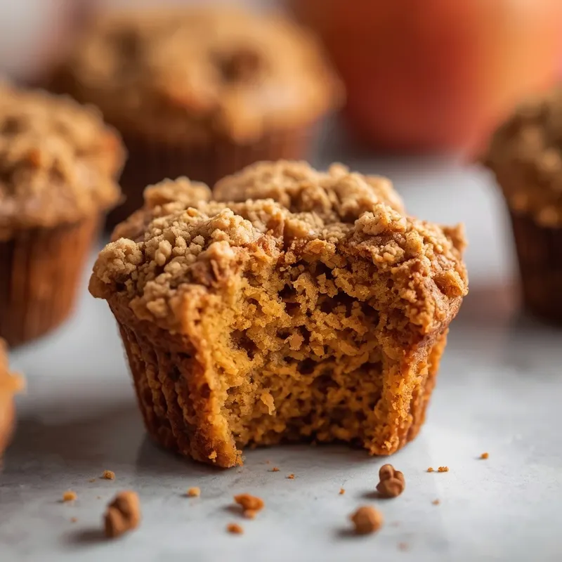 Soft Apple Pumpkin Streusel Muffins