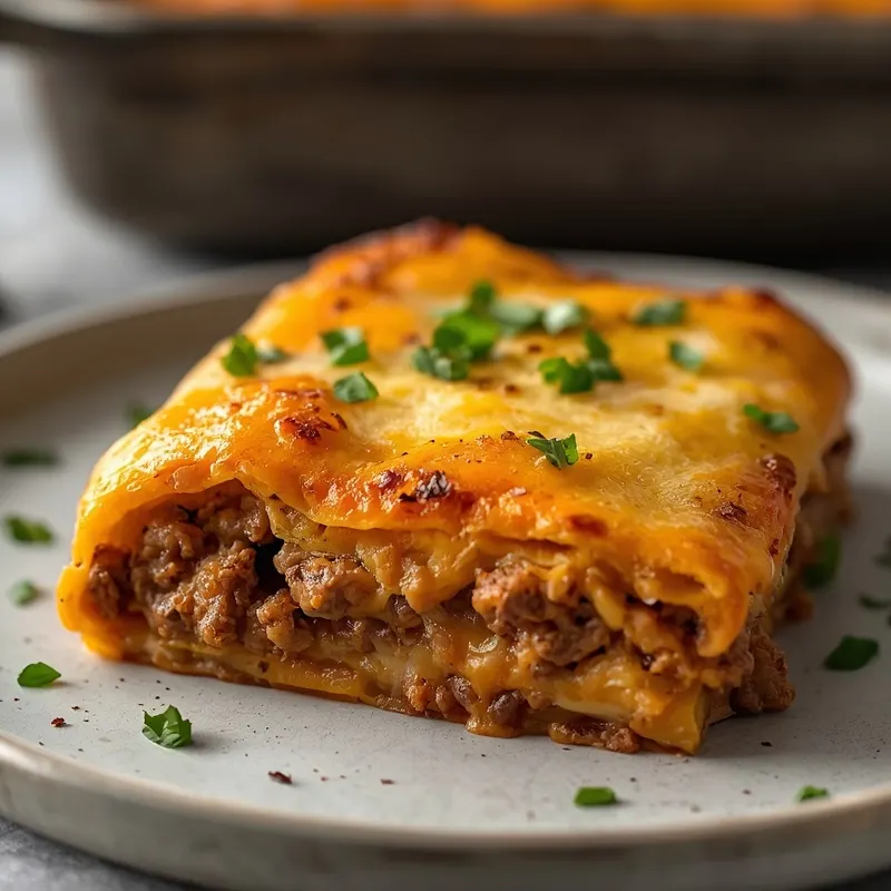 Cheesy Beef and Butternut Squash Enchilada Bake Cheesy Beef and Butternut Squash Enchilada Bake