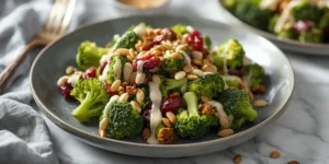 Fresh Broccoli Cranberry Sunflower Seed Salad