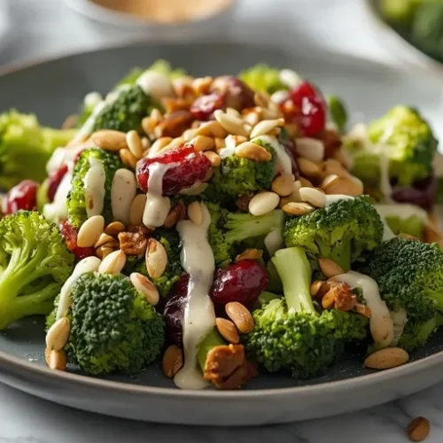 broccoli cranberry sunflower seed salad recipe