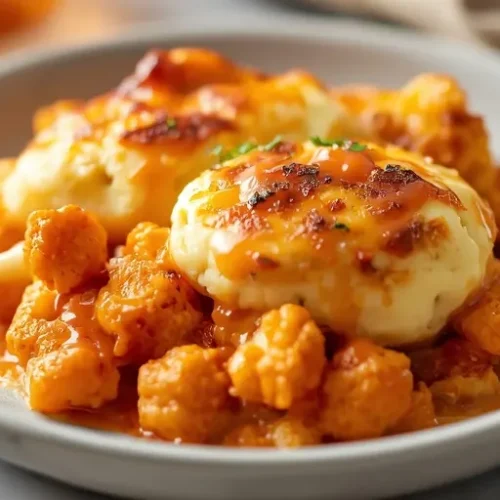 buffalo chicken cauliflower cobbler recipe