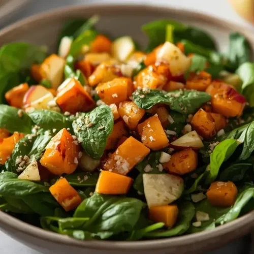 butternut squash apple spinach salad recipe
