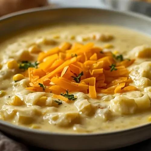 cheesy corn and potato chowder recipe