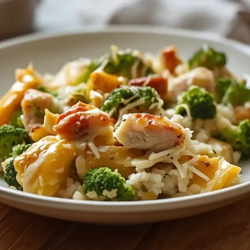 cheesy turkey and broccoli rice bake recipe