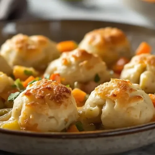 chicken vegetable dumpling cobbler recipe