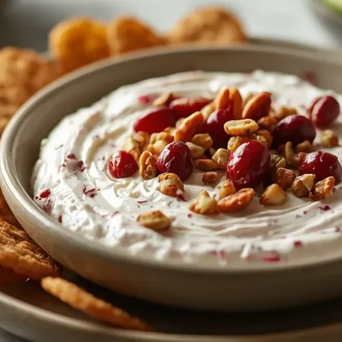 cranberry cream cheese dip with pecans recipe