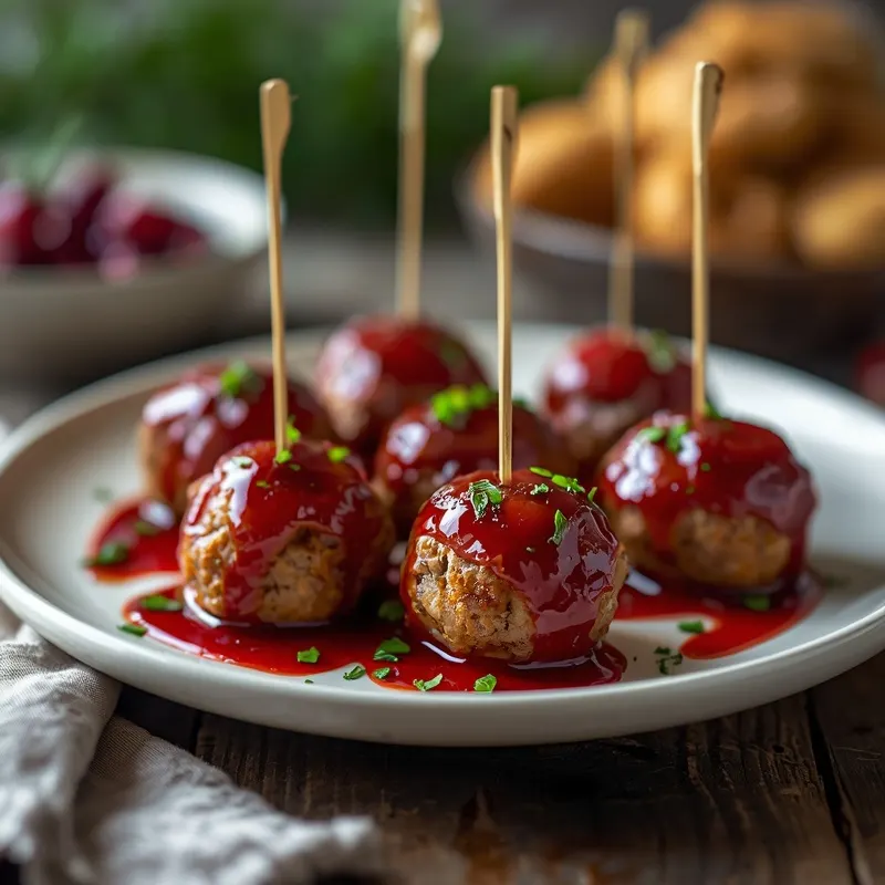 Juicy Cranberry Glazed Turkey Meatballs Juicy Cranberry Glazed Turkey Meatballs
