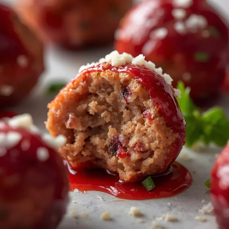 Juicy Cranberry Glazed Turkey Meatballs Juicy Cranberry Glazed Turkey Meatballs