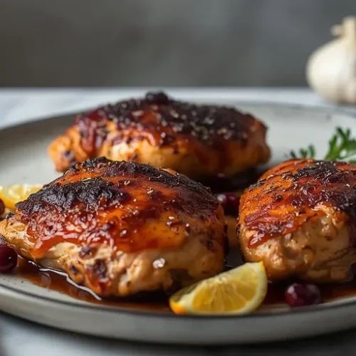 cranberry orange chicken thighs recipe