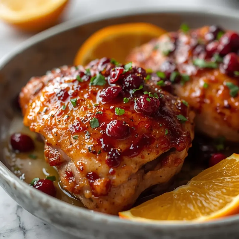 Juicy Cranberry Orange Chicken Thighs Juicy Cranberry Orange Chicken Thighs