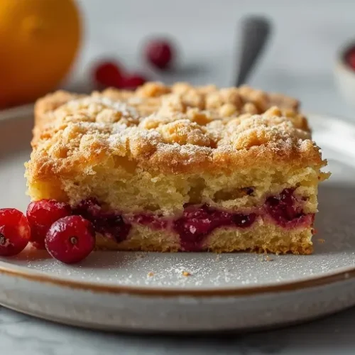 cranberry orange crumb cake recipe