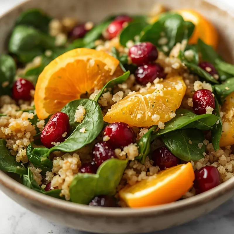 Fresh Cranberry Orange Spinach Quinoa Salad Fresh Cranberry Orange Spinach Quinoa Salad