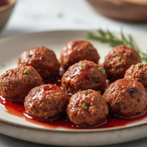 cranberry rosemary beef meatballs recipe