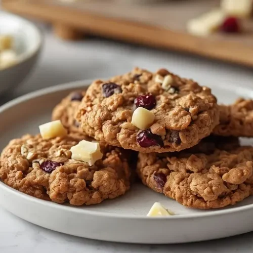cranberry white chocolate oatmeal cookies recipe