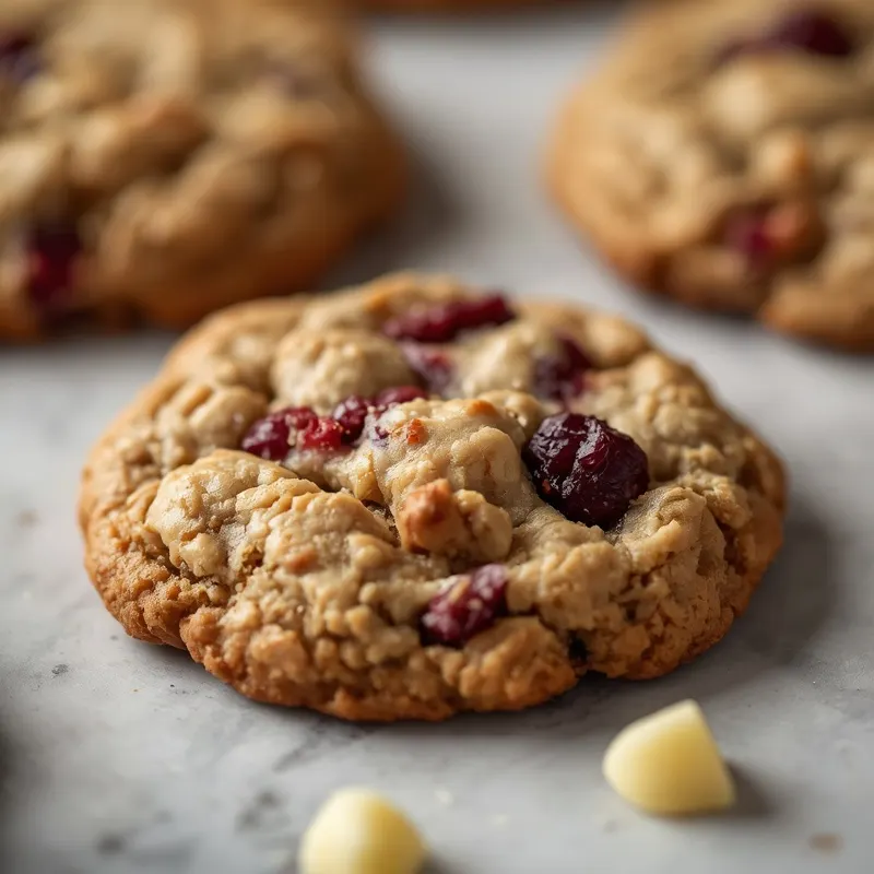 Soft Cranberry White Chocolate Oatmeal Cookies Soft Cranberry White Chocolate Oatmeal Cookies