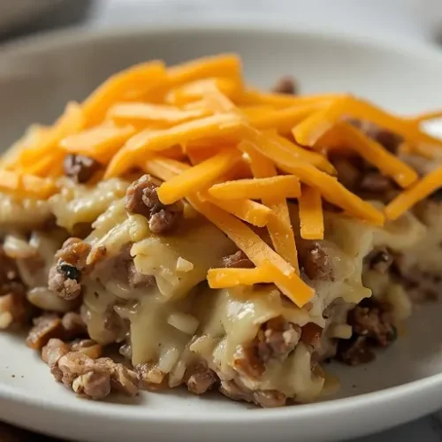 creamy beef and wild rice casserole recipe
