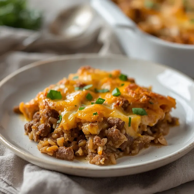 Creamy Beef and Wild Rice Casserole