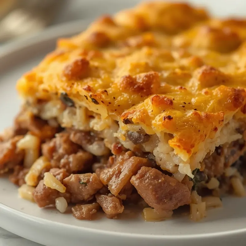 Creamy Beef and Wild Rice Casserole