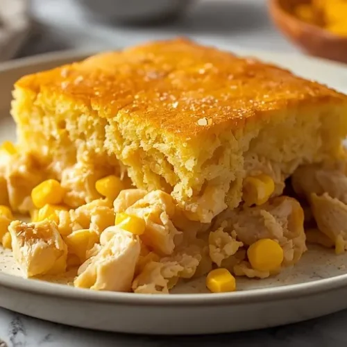 creamy chicken and cornbread casserole recipe