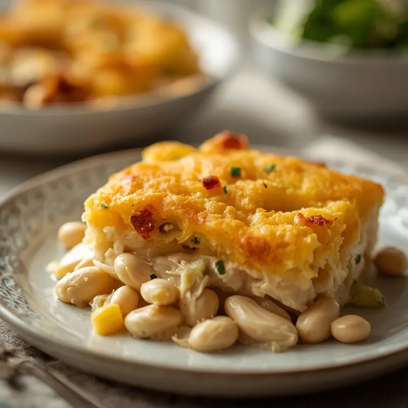 Creamy Chicken and Cornbread Casserole