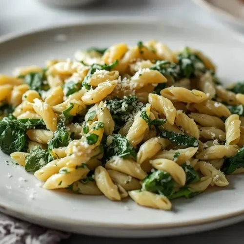 creamy spinach artichoke orzo bake recipe