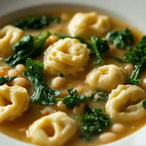 creamy white bean and kale tortellini soup recipe