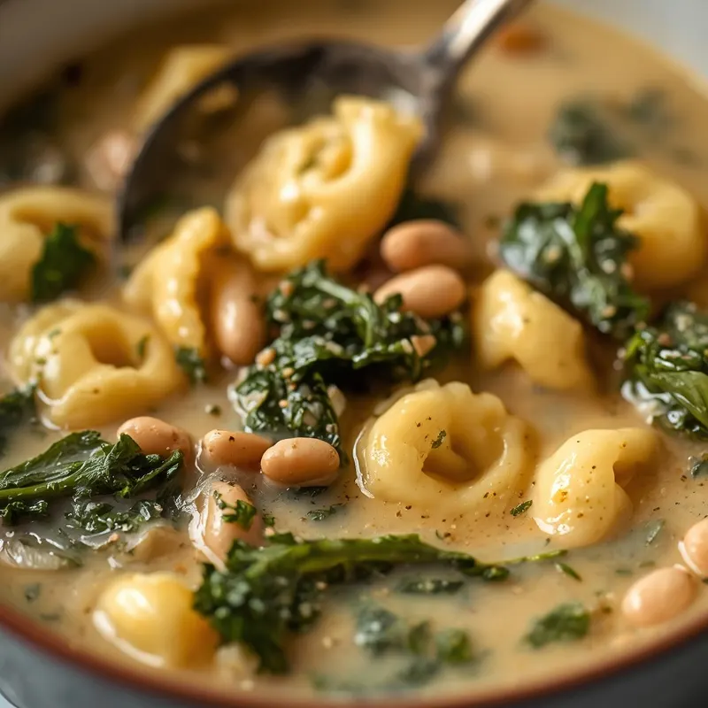 Creamy White Bean and Kale Tortellini Soup Creamy White Bean and Kale Tortellini Soup