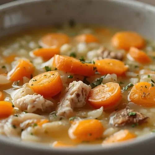 garlic herb turkey and wild rice soup recipe
