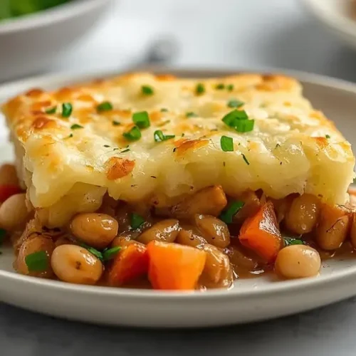 garlic herb white bean shepherds pie recipe