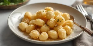 Golden Garlic Parmesan Cauliflower Gnocchi Skillet