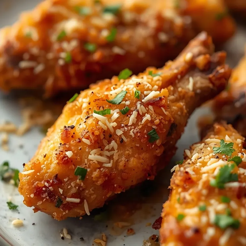 Crispy Garlic Parmesan Chicken Wings 3 garlic parmesan chicken wings step 1