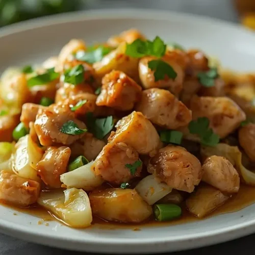 honey garlic chicken and cabbage stir fry recipe