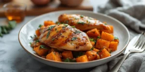 Golden Honey Sage Chicken Sweet Potato Bowls