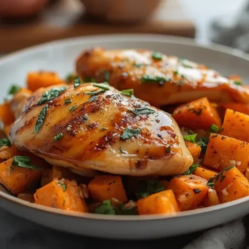 honey sage chicken sweet potato bowls recipe