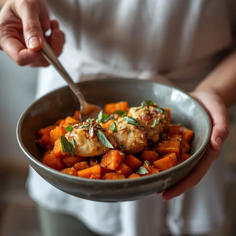 Golden Honey Sage Chicken Sweet Potato Bowls Golden Honey Sage Chicken Sweet Potato Bowls