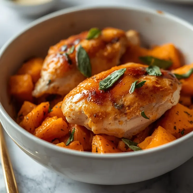 Golden Honey Sage Chicken Sweet Potato Bowls Golden Honey Sage Chicken Sweet Potato Bowls